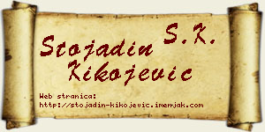 Stojadin Kikojević vizit kartica